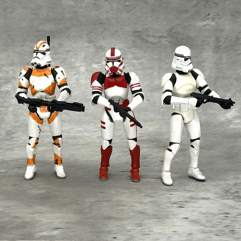 Star Wars Clone Trooper Action Figure Lot of 3 — 3.75